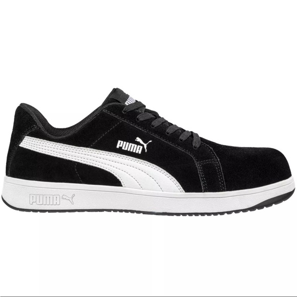 Puma Women Black Sneakers iconic safety low EH Composite Top slip resistant - Picture 3 of 8